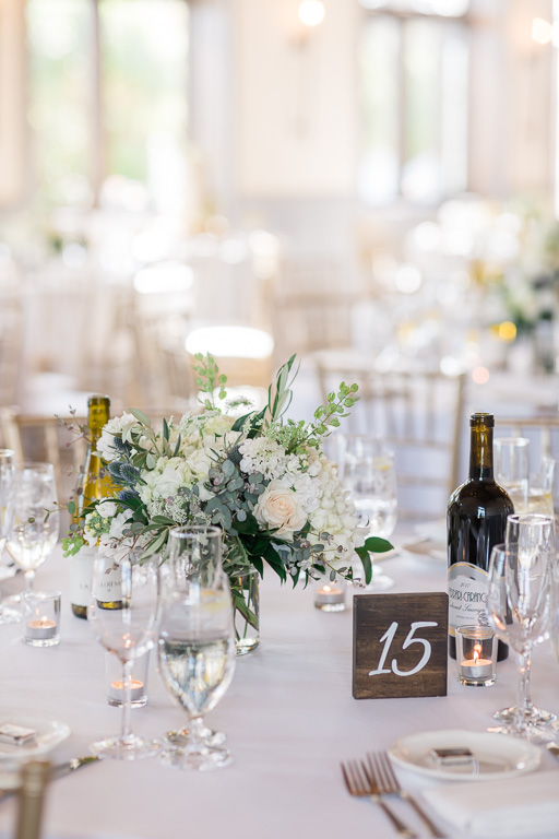 Oceano Hotel wedding reception table decor