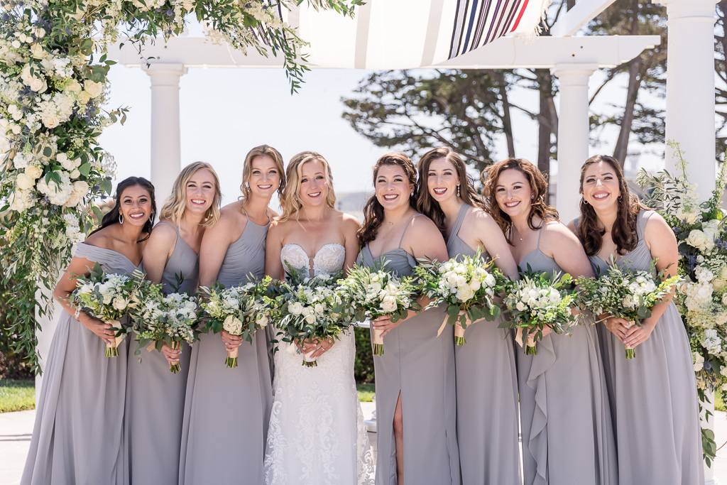Oceano wedding bridesmaids
