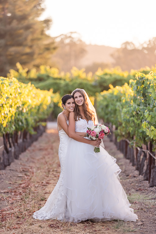 sweet couple portrait at Trentadue Winery in Sonoma County