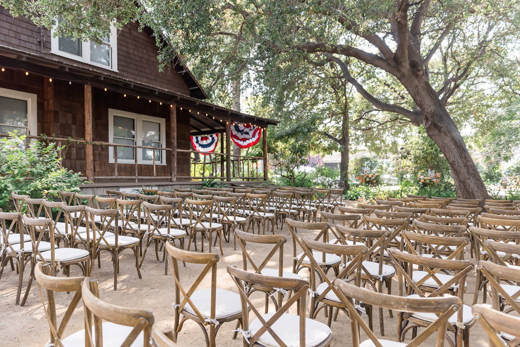 Los Altos History Museum wooden ceremony chairs