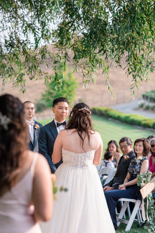 candid photo of the wedding ceremony