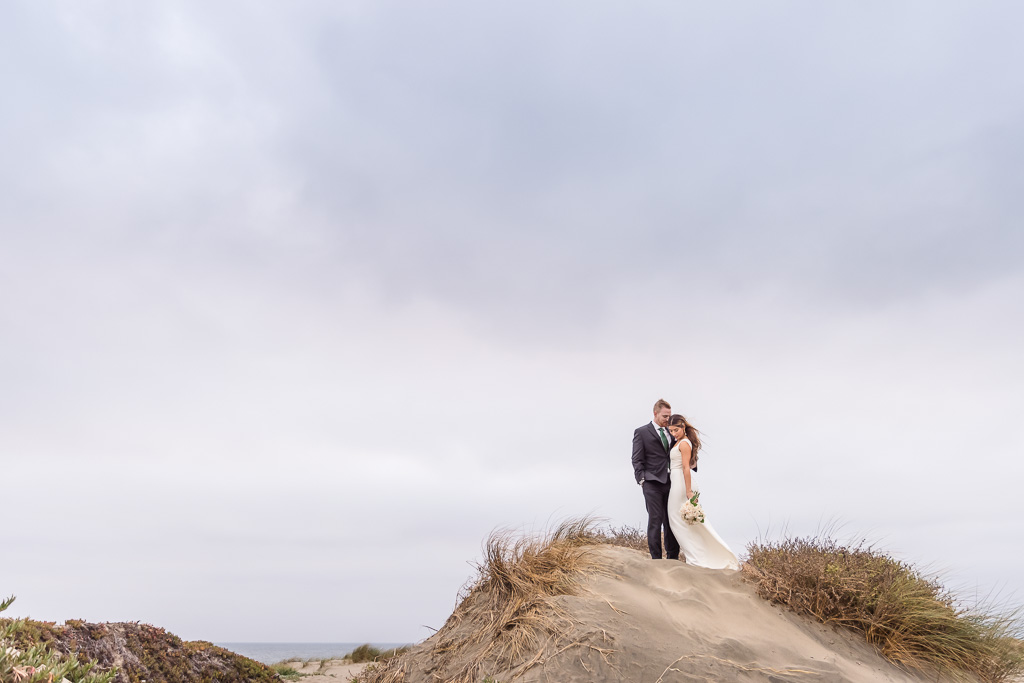 wedding photo on epic sand dune