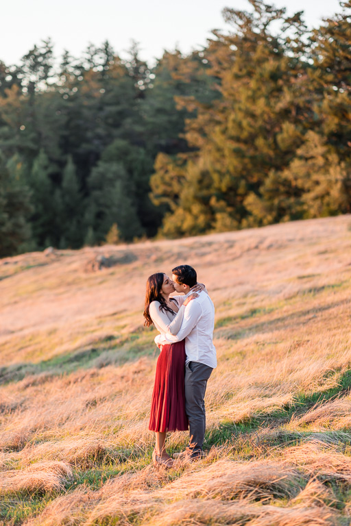 engagement shoot at Mount Tamalpais State Park