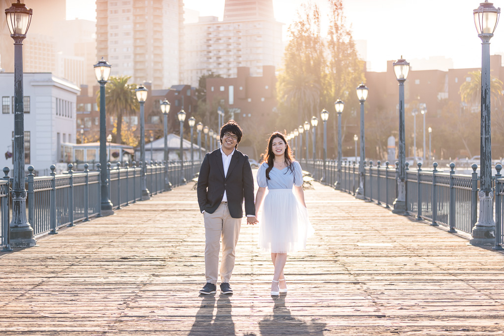 sunny engagement photos in San Francisco