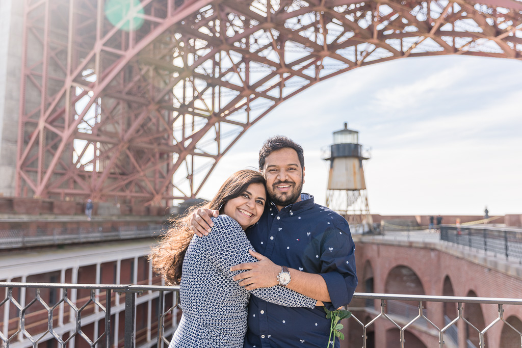 SF engagement photos at Fort Point