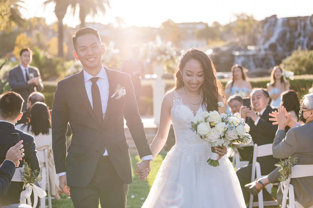ceremony recessional at Silver Creek Valley in San Jose