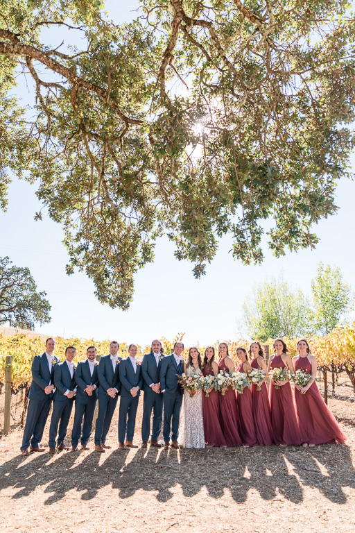 The Highlands Estate bridal party photo
