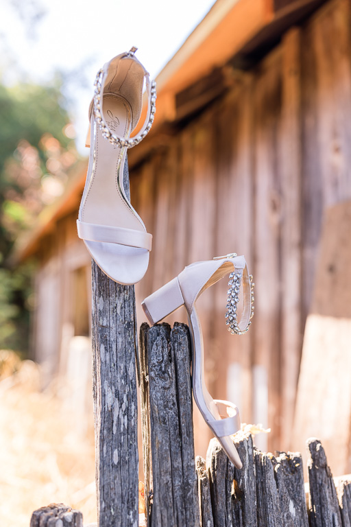 creative wedding shoes photo