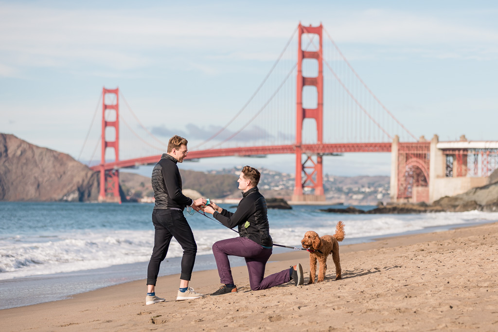 Baker Beach same-sex San Francisco surprise proposal