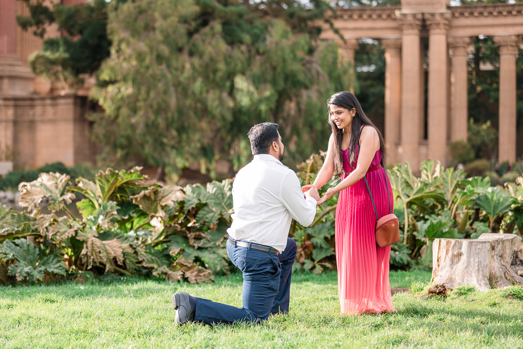 Palace of the Fine Arts candid proposal photographer