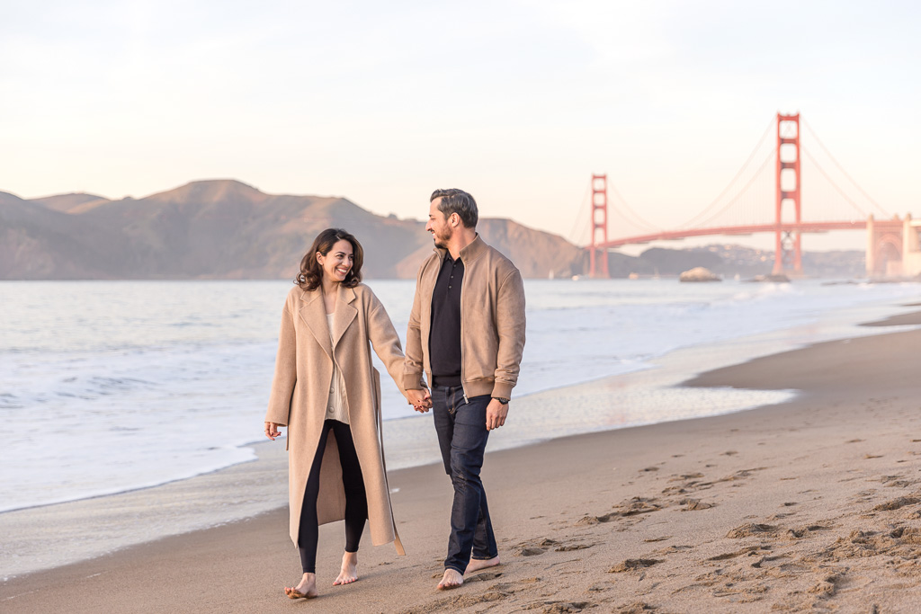 natural candid engagement photos in San Francisco