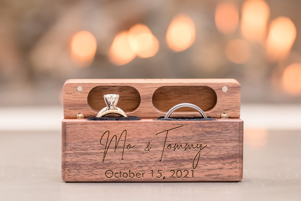 custom engraved wooden wedding ring box