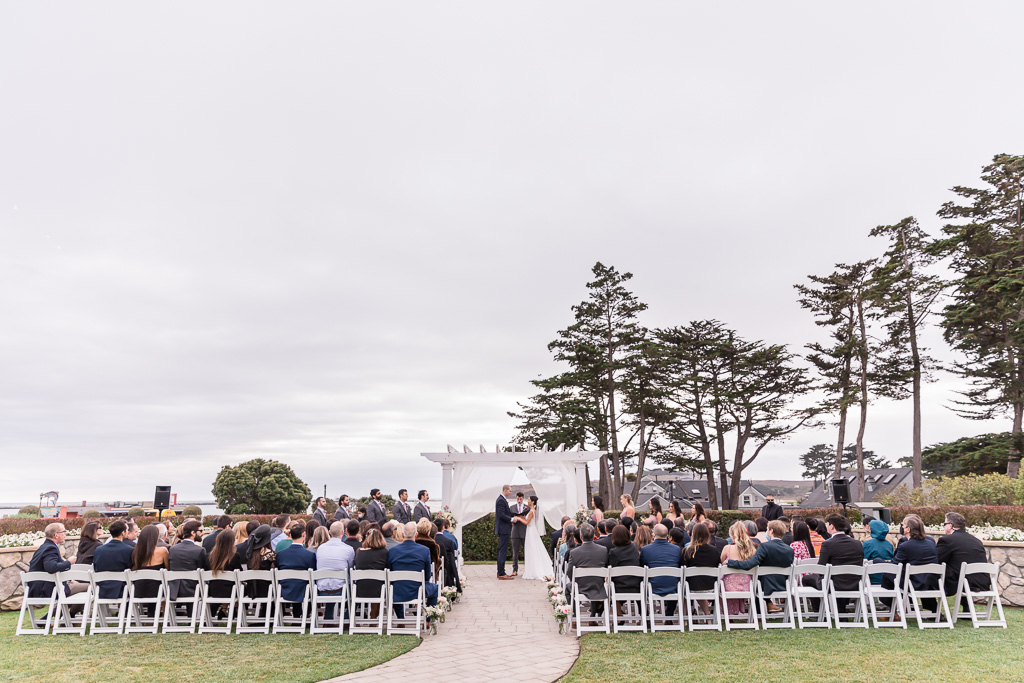 wedding ceremony at Oceano Hotel and Spa in Half Moon Bay