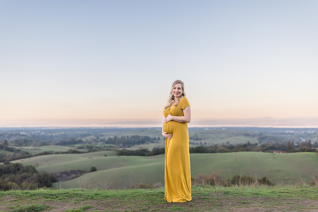 Foothills Park sunset maternity session