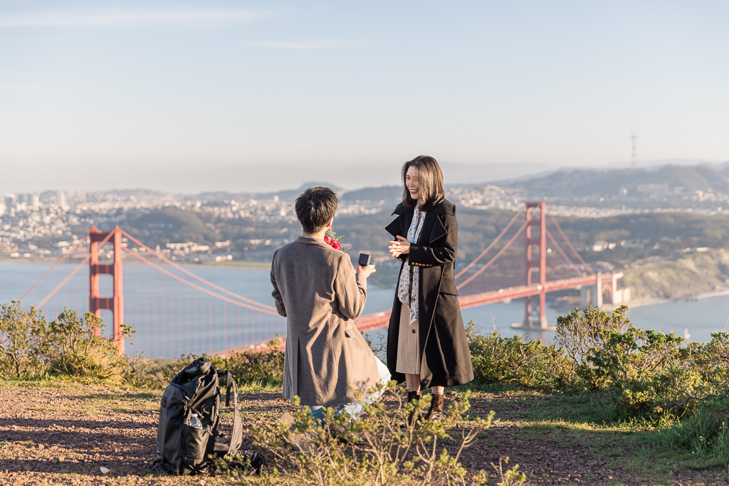 San Francisco mountaintop surprise proposal