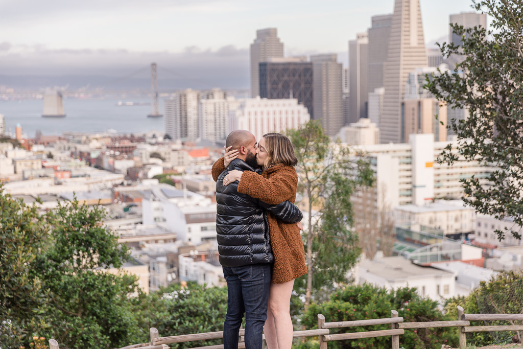 SF proposal with skyline view
