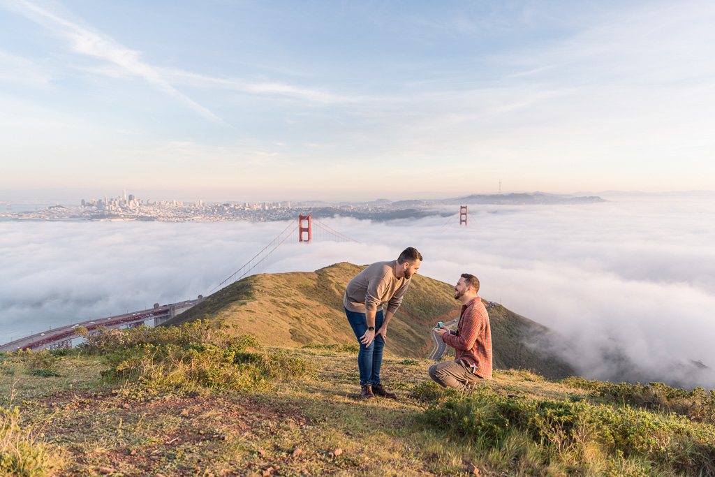 epic Golden Gate Bridge surprise proposal