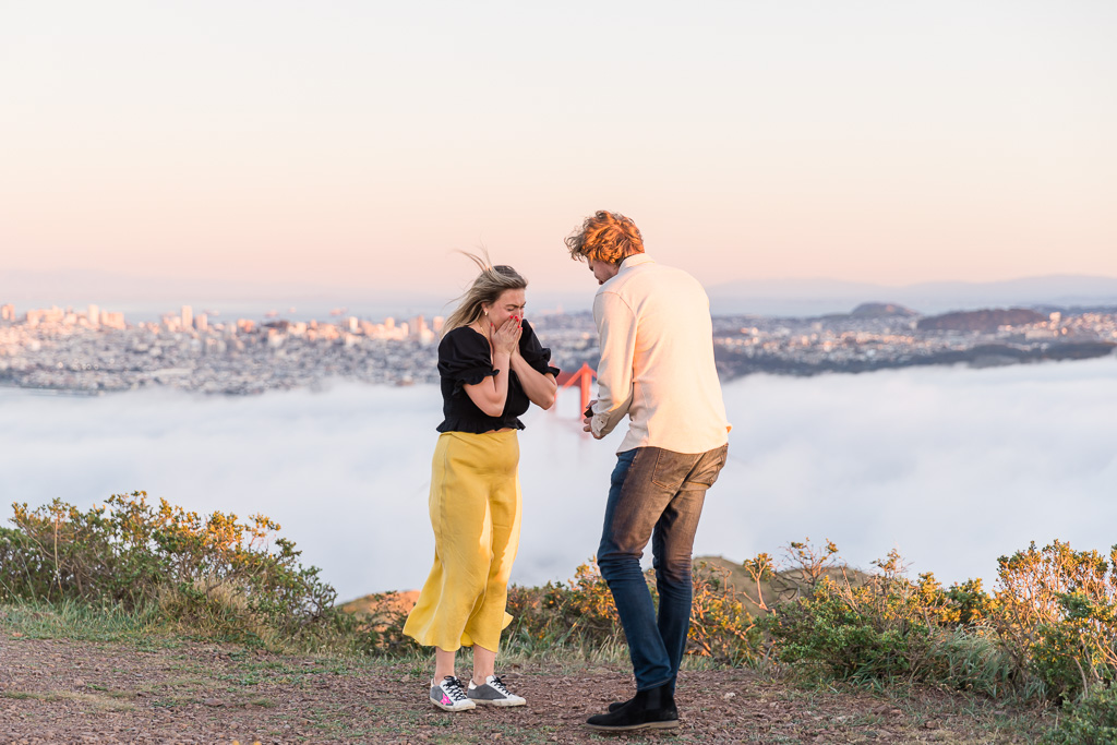 got engaged above the fog