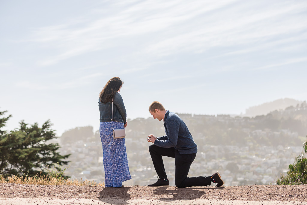 kneeling down for proposal