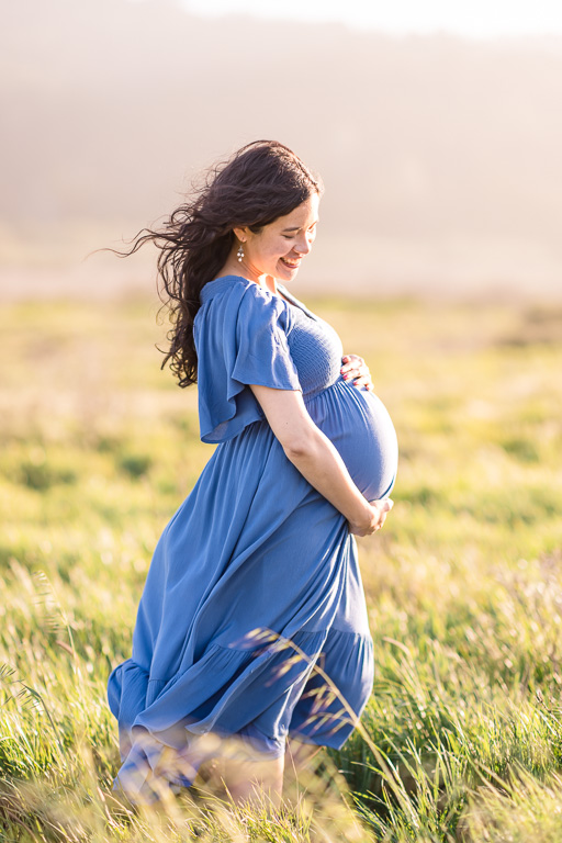 bay area outdoor natural light maternity portraits