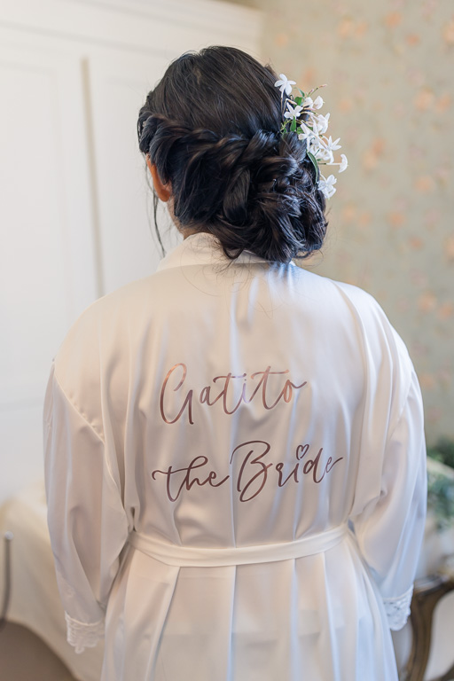 customized bridal robe