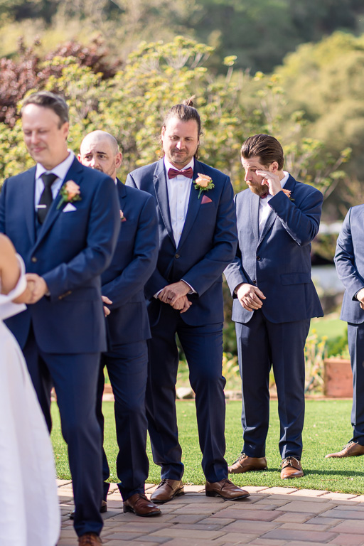 groomsman cried during ceremony