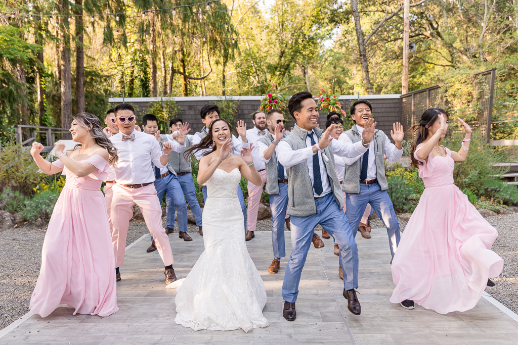 choreographed bridal party dance