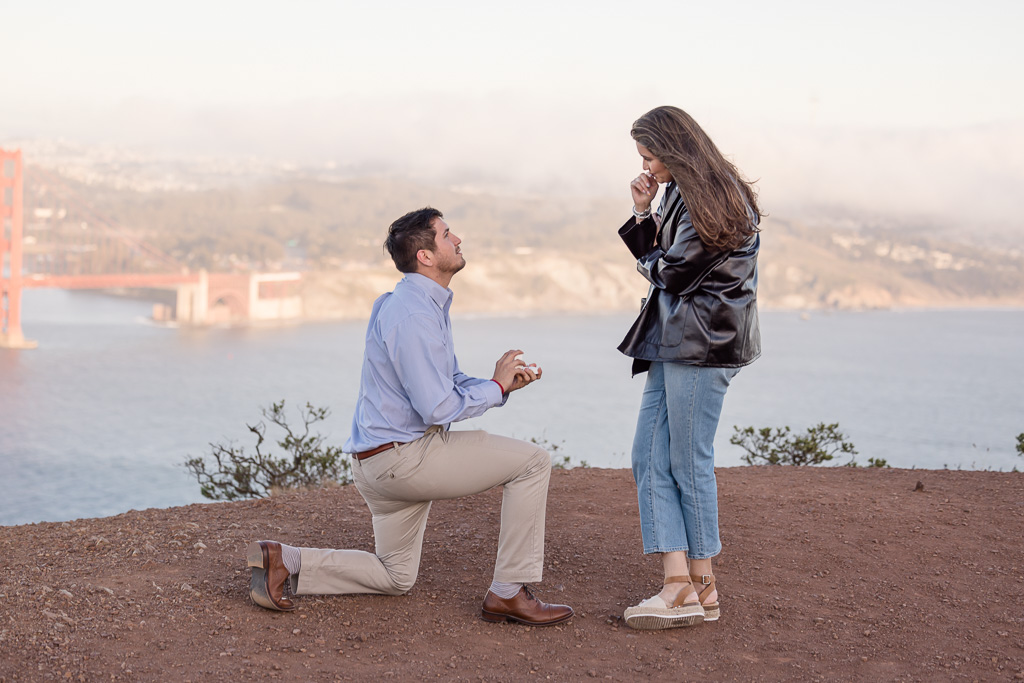 happy tears during surprise proposal