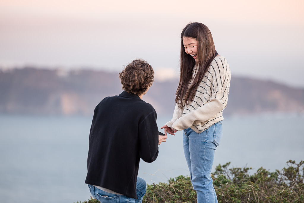 private secluded Marin Headlands surprise proposal