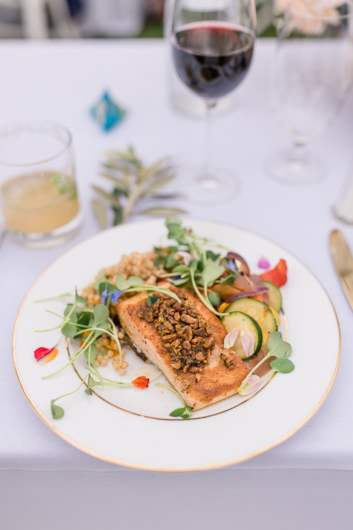 Preferred Sonoma Caterers grilled salmon dinner entree