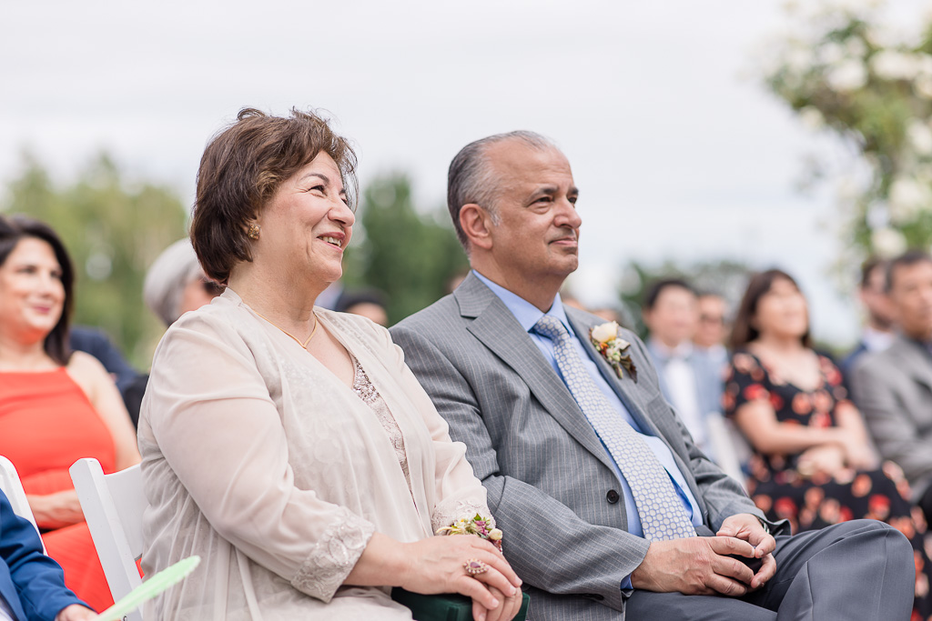 parents of the groom attending wedding ceremony