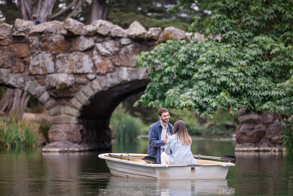 proposal on a rowboat