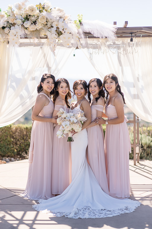 cute bridesmaids photo at Boulder Ridge San Jose