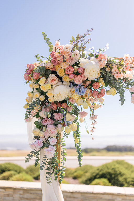 Le Bloomerie wedding arch floral decor