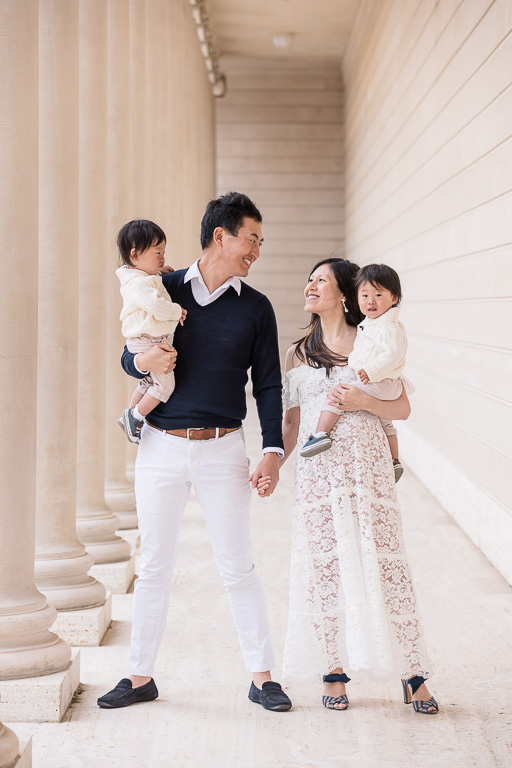 Legion of Honor family portraits with twins
