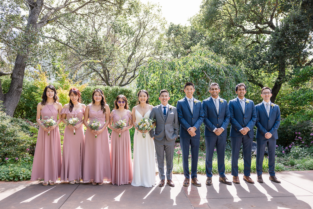 bridesmaids and groomsmen at the Outdoor Art Club