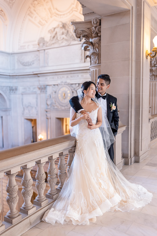 San Francisco City Hall wedding portraits