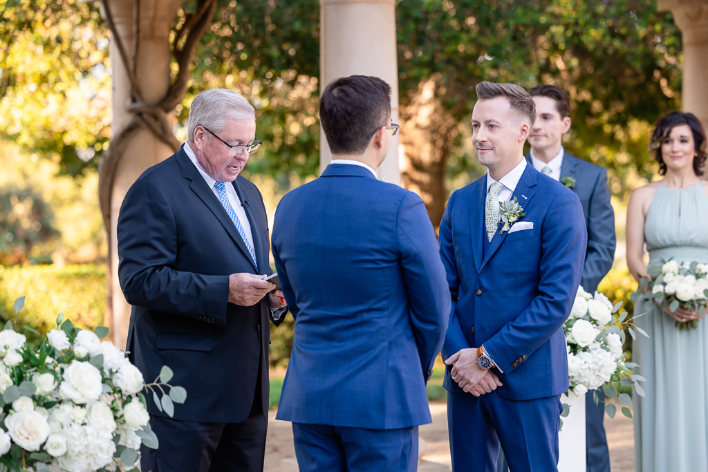 same-sex wedding ceremony at The Club at Ruby Hill