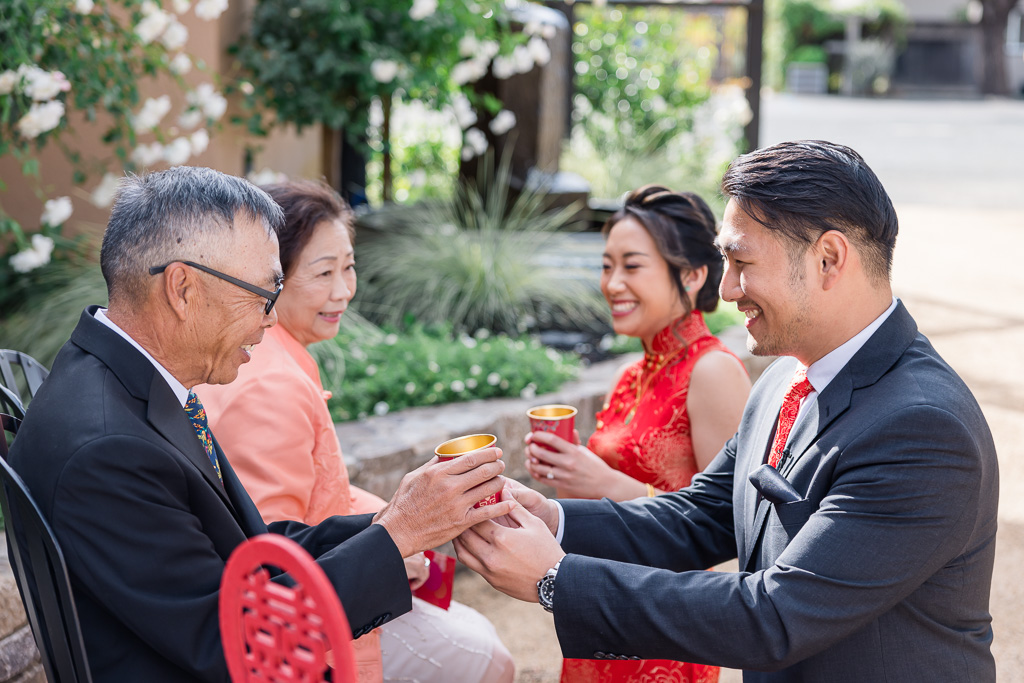 Tre Posti tea ceremony with parents