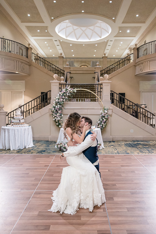 a kiss to end the first dance