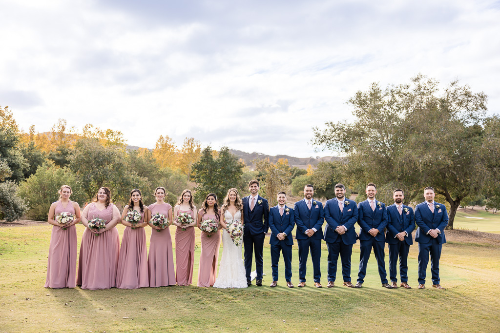 The Club at Ruby Hill full bridal party photo