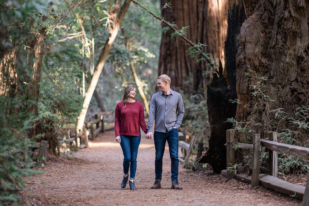 Henry Cowell Redwoods engagement photo shoot