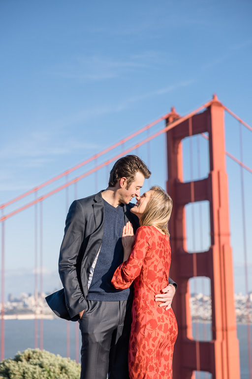 Golden Gate Bridge engagement photos