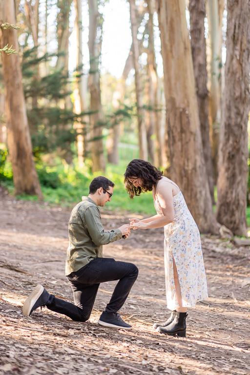 Lovers’ Lane Wood Line surprise proposal