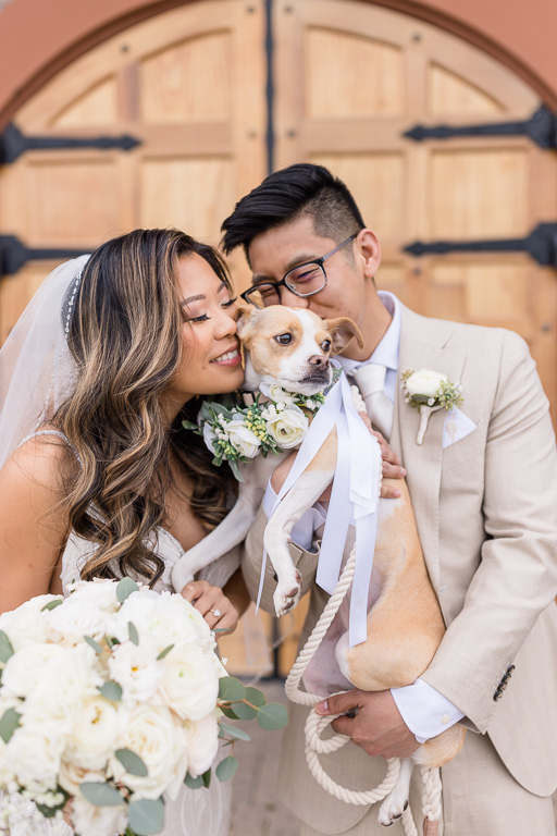 Casa Real wedding with puppy