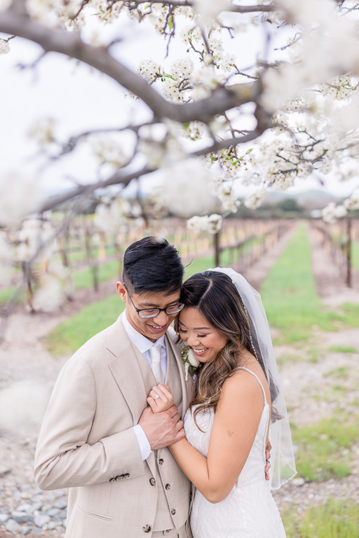 light and airy wedding photo at Casa Real Ruby Hill Winery