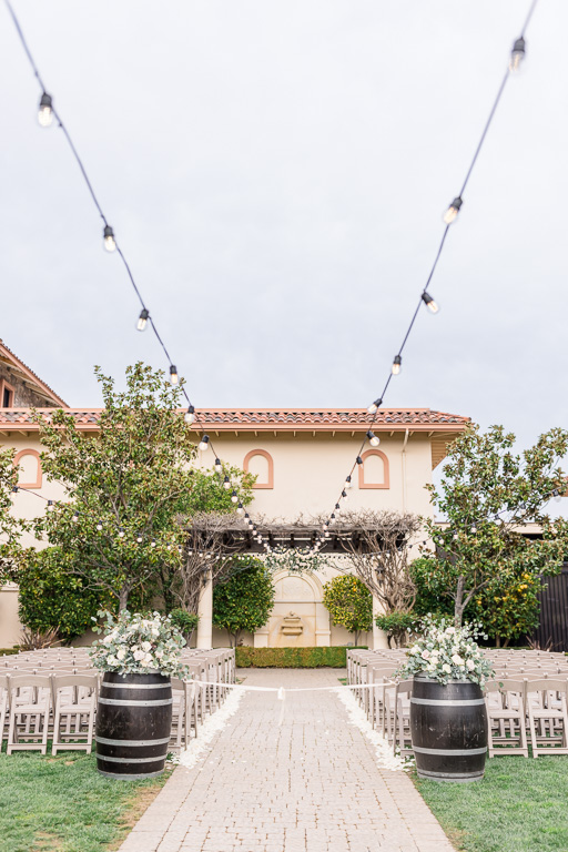 Casa Real outdoor ceremony space in the courtyard