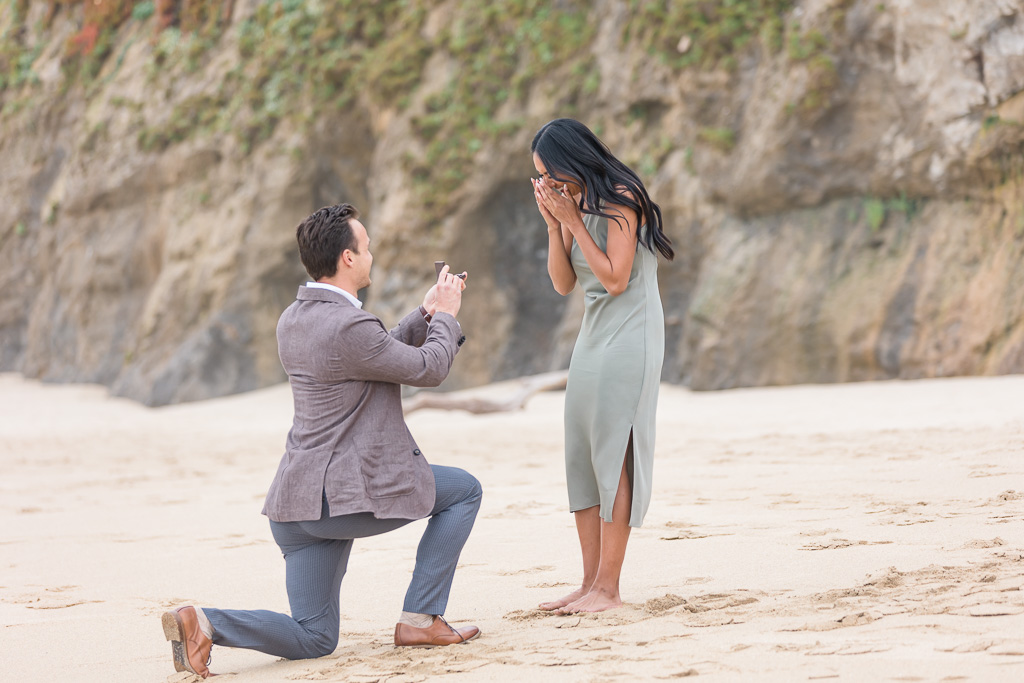 very surprised proposal reaction