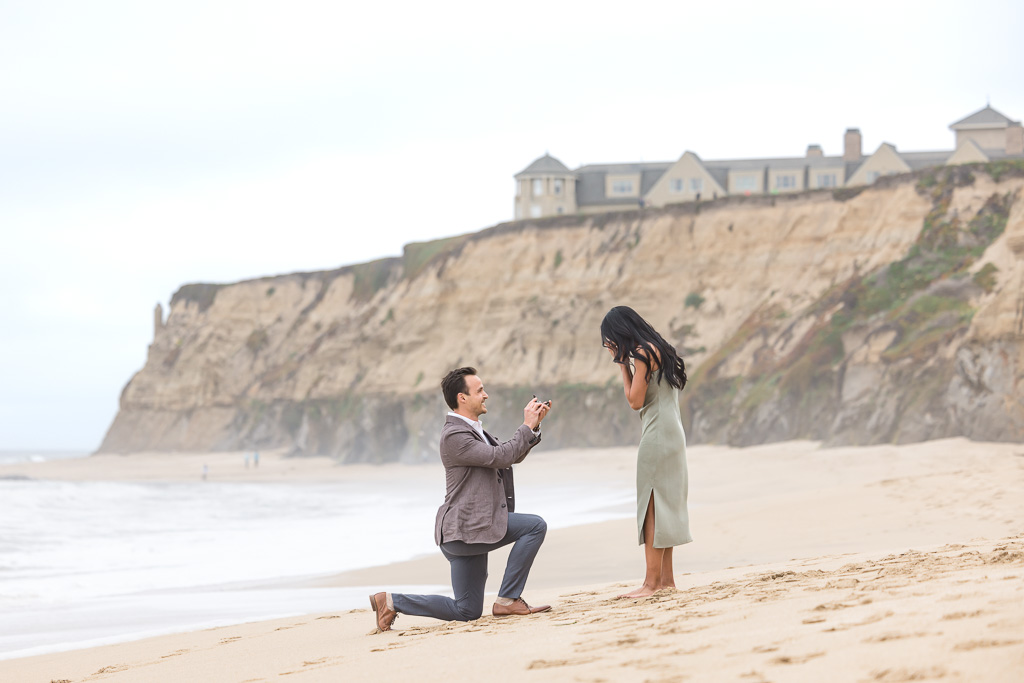 Ritz-Carlton beach surprise proposal