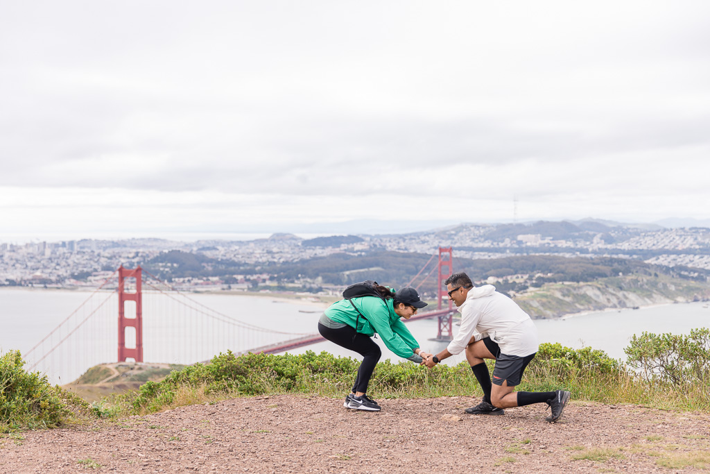 hiking proposal on top of Bay Area